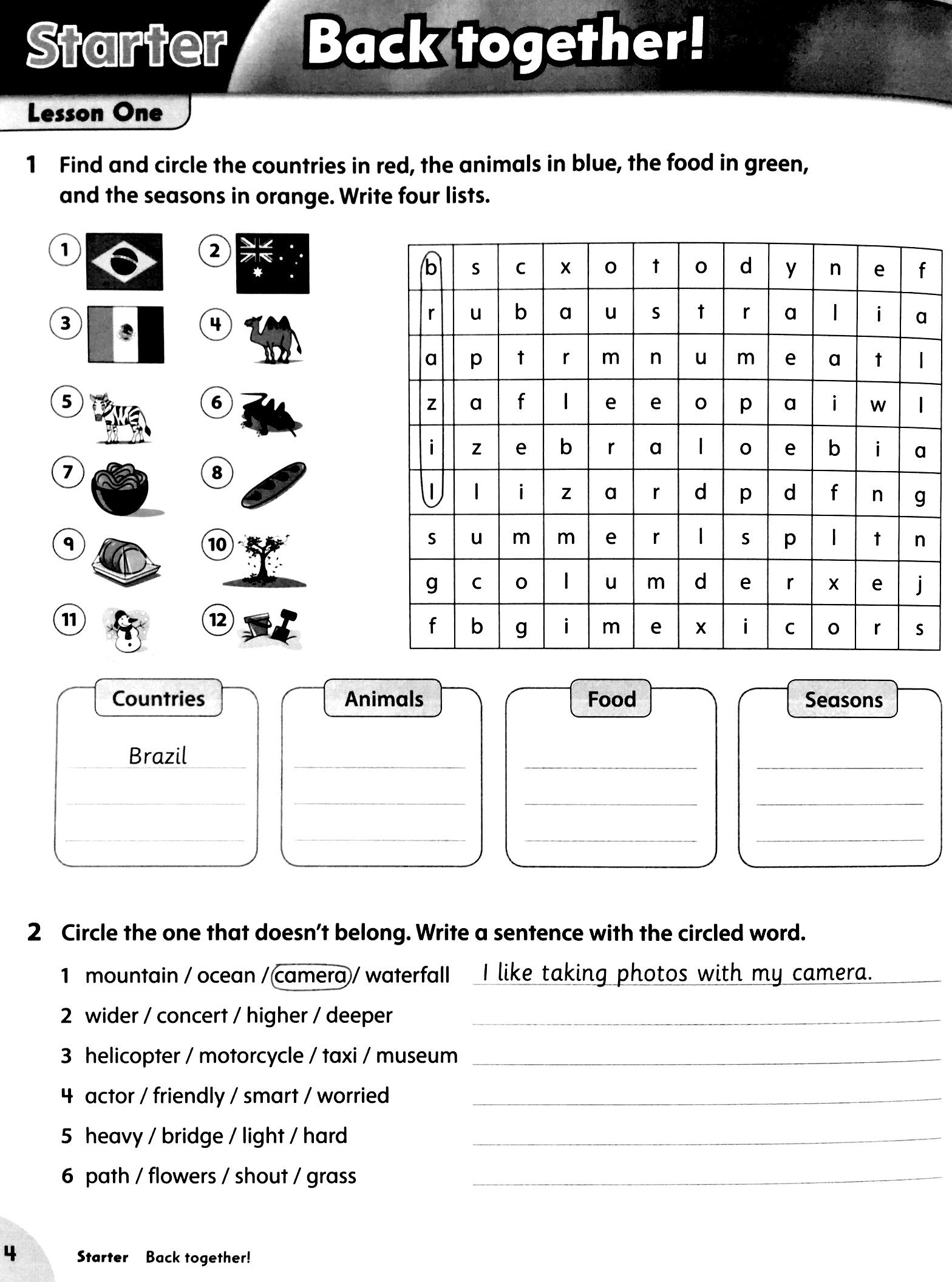 AM F &amp; F 4: WORKBOOK