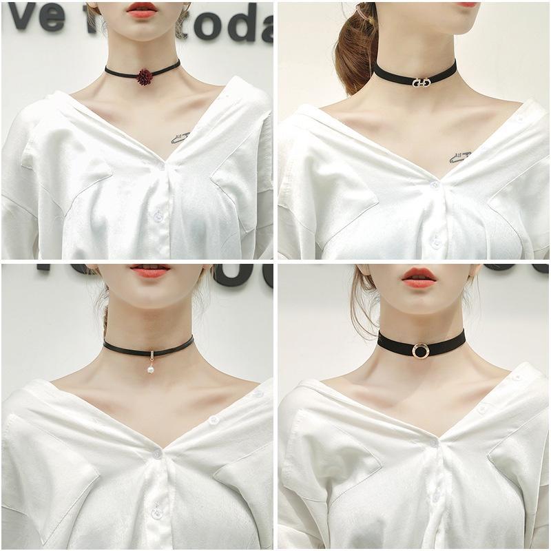 Vòng Cổ Choker Nhiều Kiểu Dáng HOTTREND Phong Cách Hàn Quốc - Vòng đeo cổ nữ