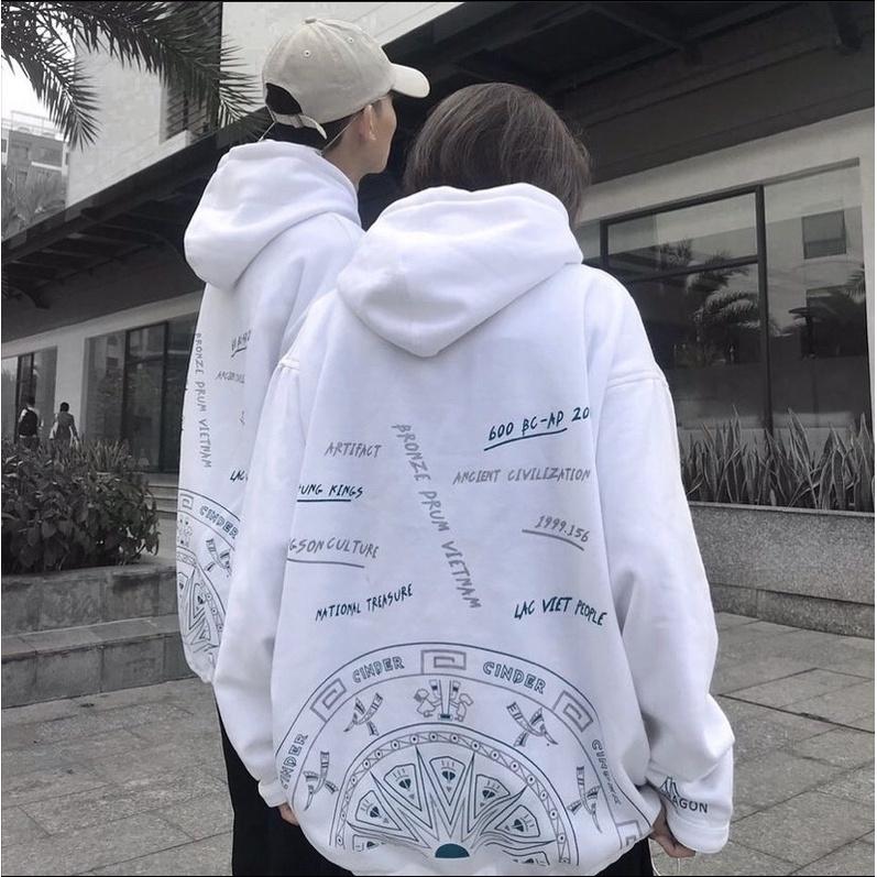 Áo jacket form rộng CINDER local brand (Jacket Trống Đồng), áo hoodie zip nam nữ unisex đẹp