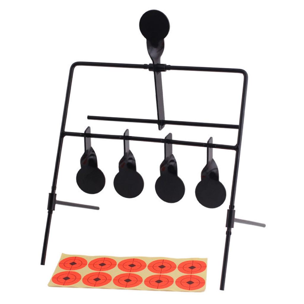 5 Targets Self Resetting Spinning Target Metal Target Stand