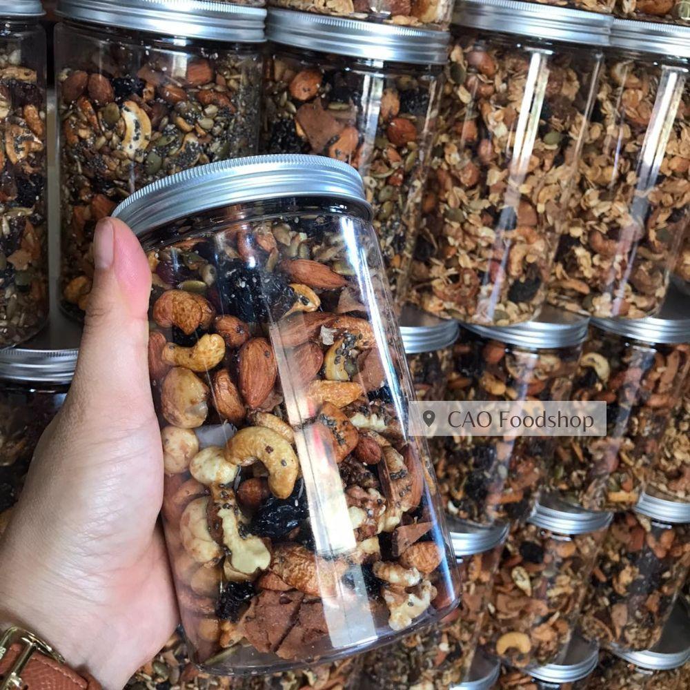 [500GR] Granola siêu hạt không yến mạch nướng mật ong CAO Food từ hạt dinh dưỡng cao cấp 100% không đường