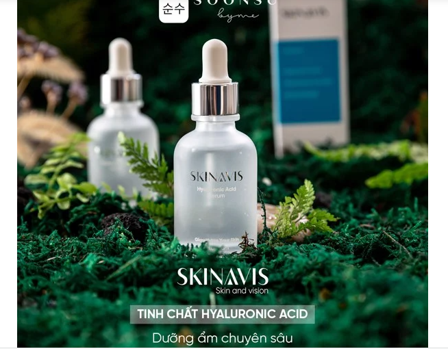 Serum Skinavis Hyaluronic acid – Serum HA cấp ẩm giảm căng rát da- Không gây bết da 30ml