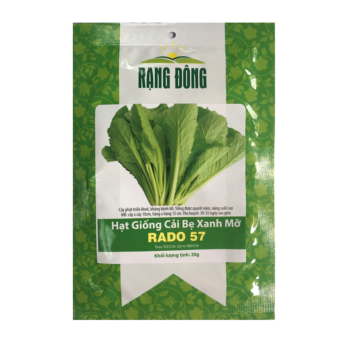 BỒ 2 GÓI HẠT GIỐNG RAU CẢI XANH MỠ VÀ RAU MỒNG TƠI XANH