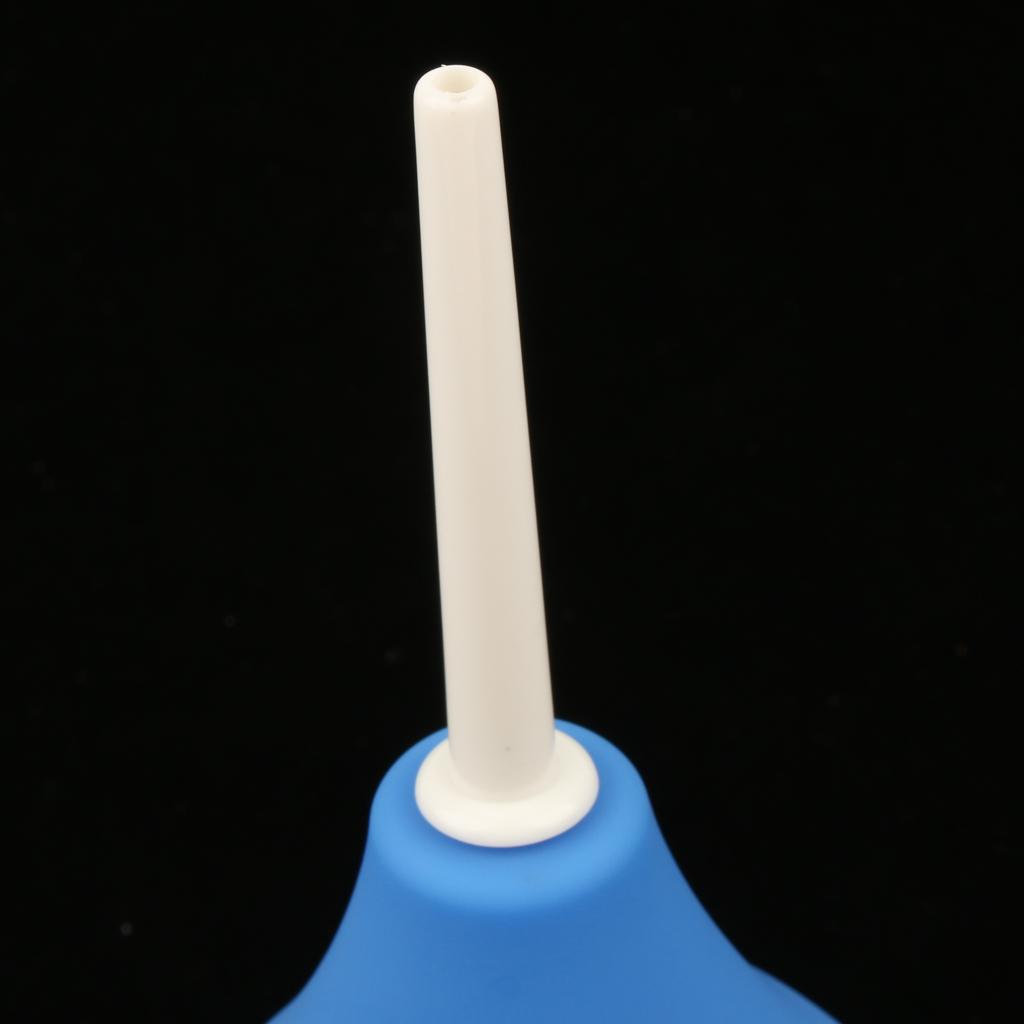 Mini Men Women Enema Bulb Clean Anal Silicone Douche with Nozzle Kit 220ml