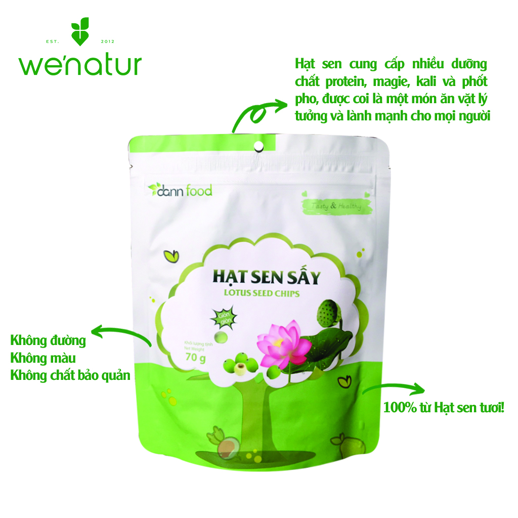 Hạt Sen Sấy Ăn Liền Dann Food 70g