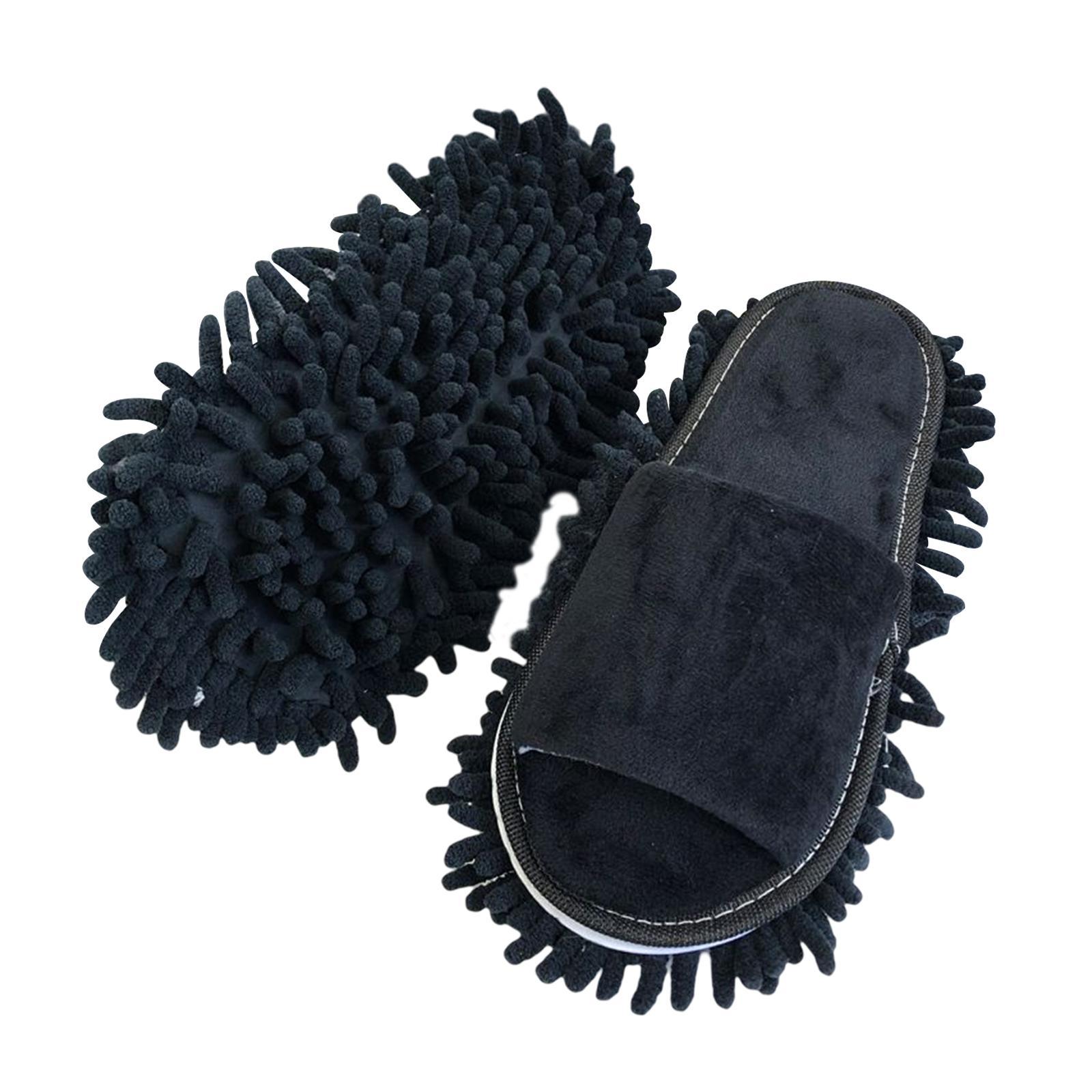 Mop Slippers Black