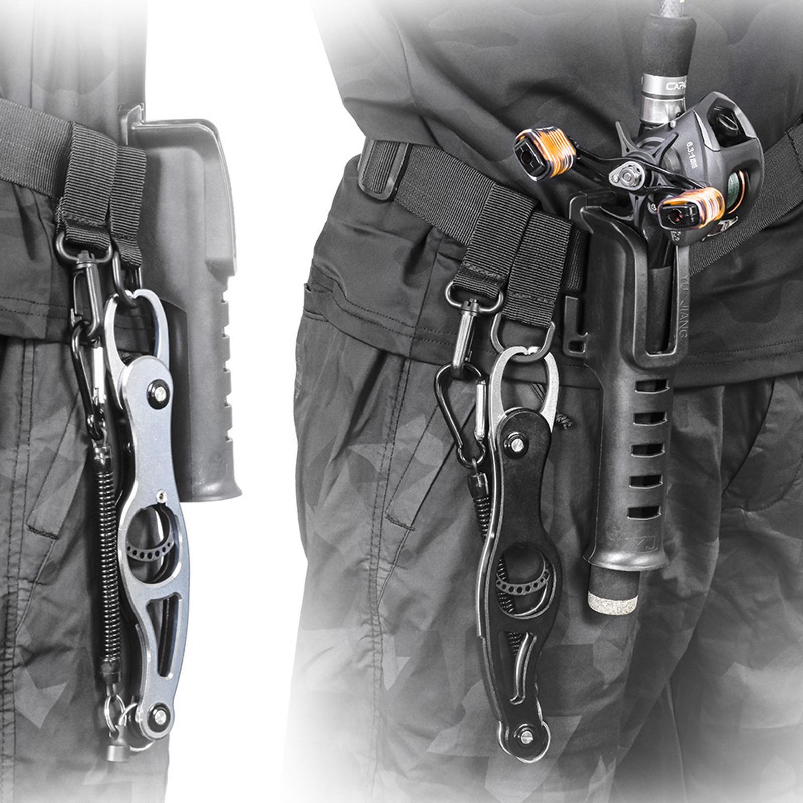 3Pcs Adjustable Fishing Rod Holder Waist Belt Lightweight Fishing Fight Belt