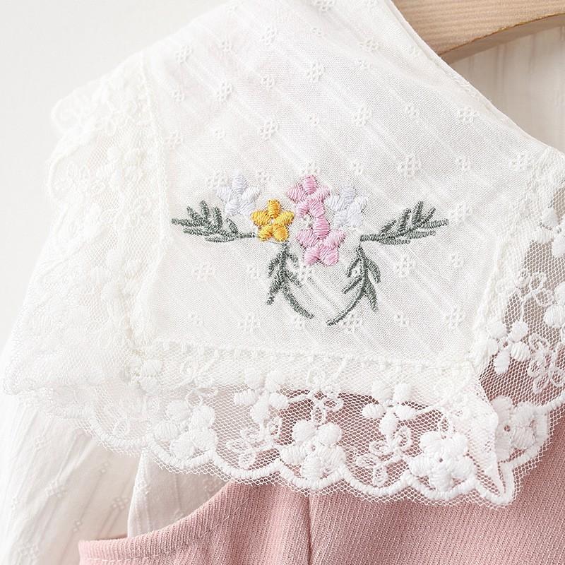 Set yếm thêu hoa cao cấp cho bé hàng Quảng Châu