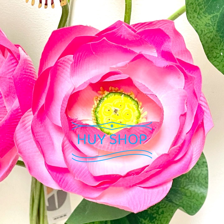 Hoa giả trang trí - Bụi Hoa SEN  vải cao cấp