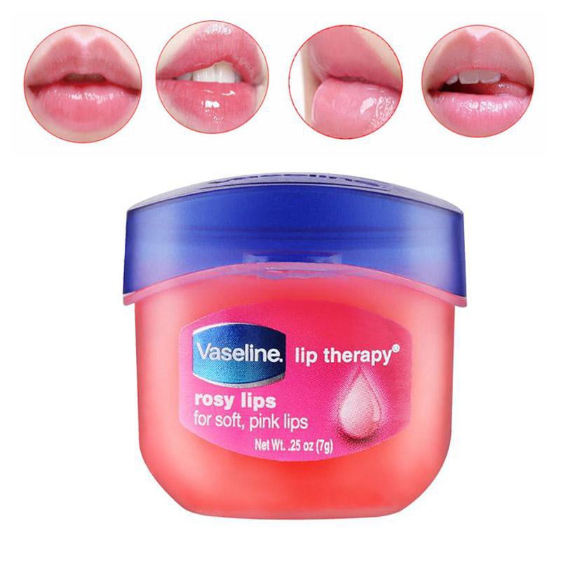 Sáp Dưỡng Môi Vaseline Lip Therapy ( Original Trắng / Rosy Lips Hồng / Creme Brulee Vàng ) 7g + Tặng 1 gói sữa rửa mặt thải độc Super Vegitoks Cleanser 3ml