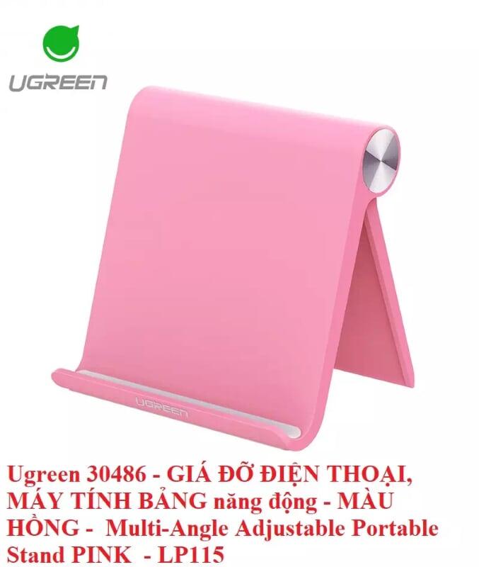 Ugreen UG30486LP115TK Màu Hồng Giá đỡ máy tính bảng để bàn - HÀNG CHÍNH HÃNG