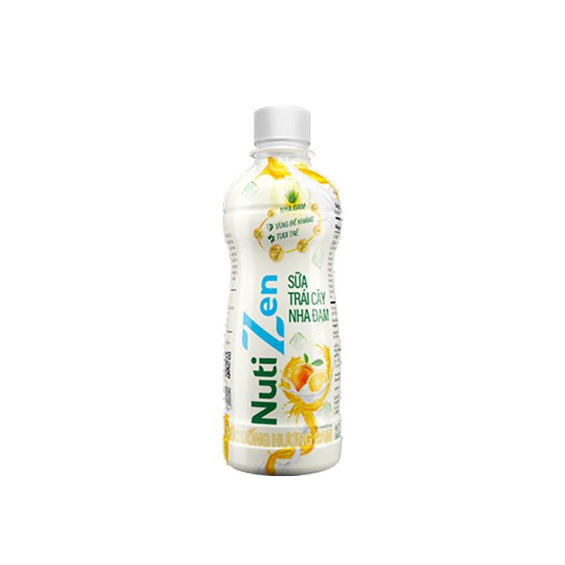 Thức Uống Hương Cam Sữa Trái Cây Nha Đam Nutizen Chai pet 290ml NC290TI - Thương Hiệu NUTIFOOD