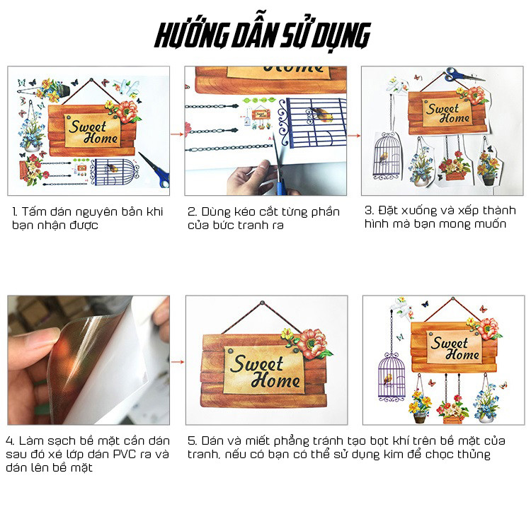 Tranh Decal Dán Kính Trang Trí Tết Nguyên Đán Mừng Năm Mới Happy New Year 01