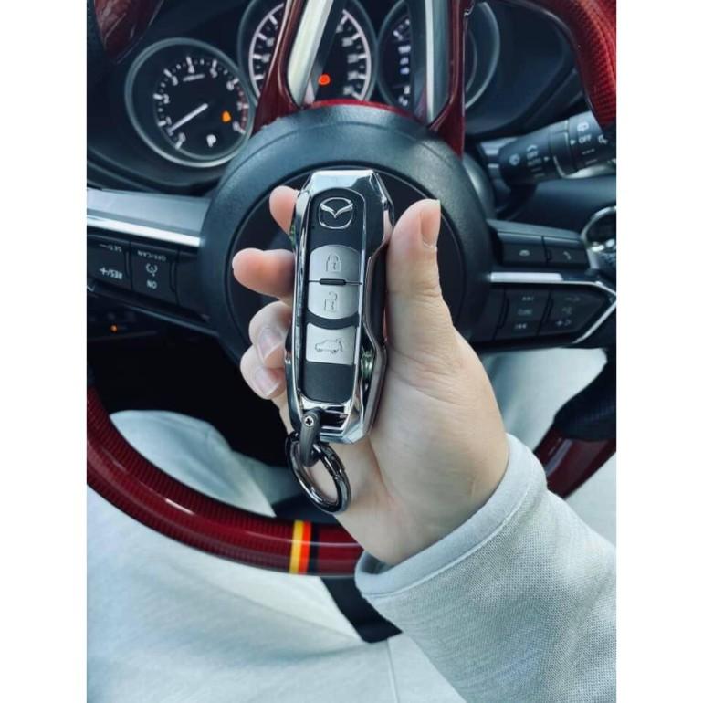 ỐP CHÌA KHÓA MAZDA CX5 ĐỜI 2021 2020 2019 2018 KIM LOẠI METAL