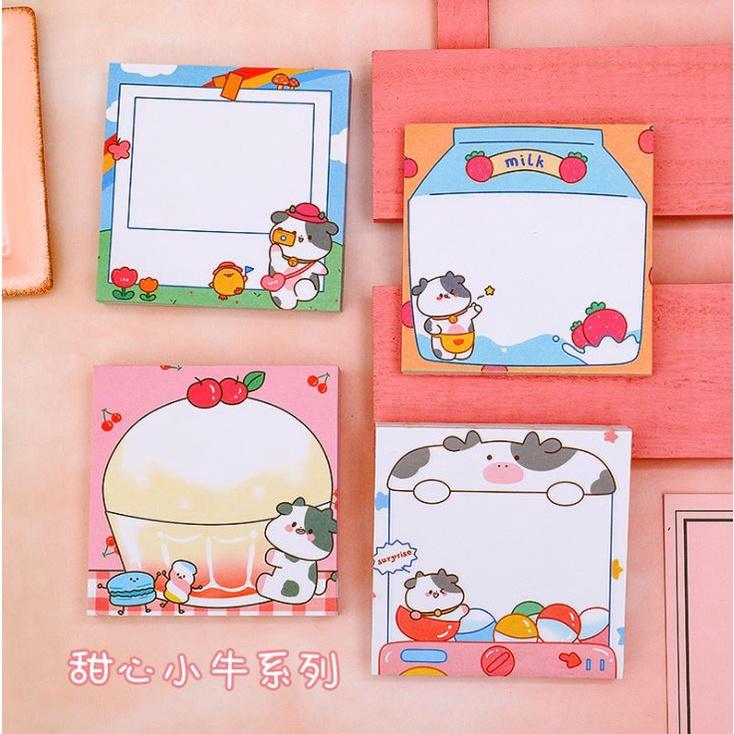 GIấy note Hình Bò Sữa Dễ Thương H173