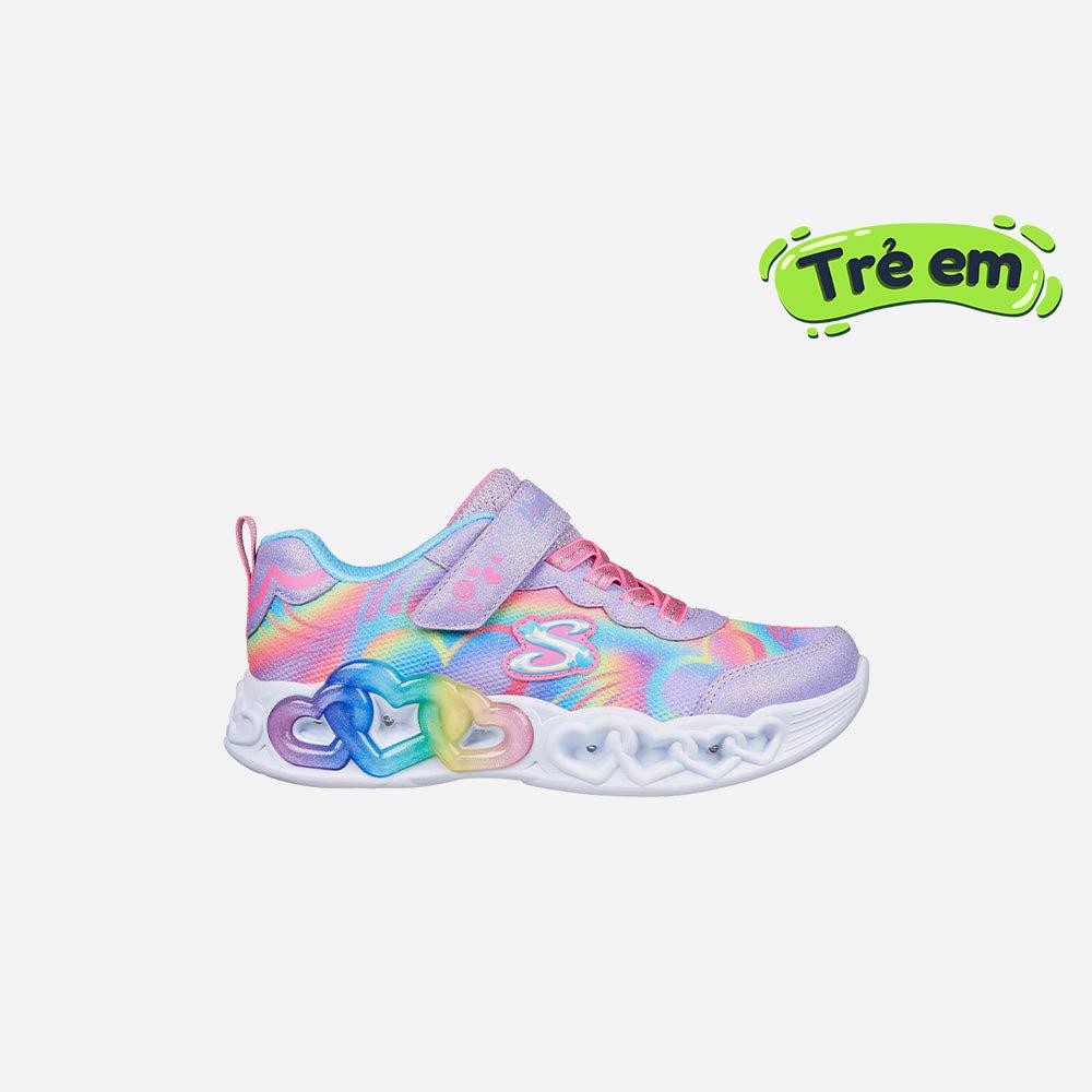 Giày sneaker bé gái Skechers Infinite Heart Lights - 303750L-LVMT