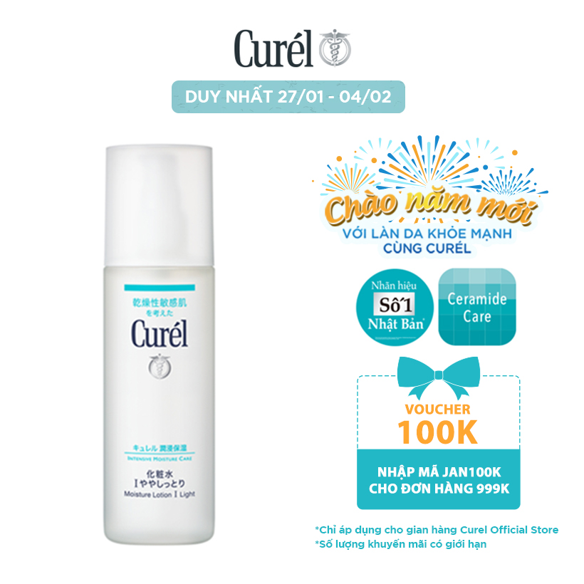 Lotion Dưỡng Da Cấp Ẩm Chuyên Sâu I Curel Intensive Moisture Care Lotion I Light