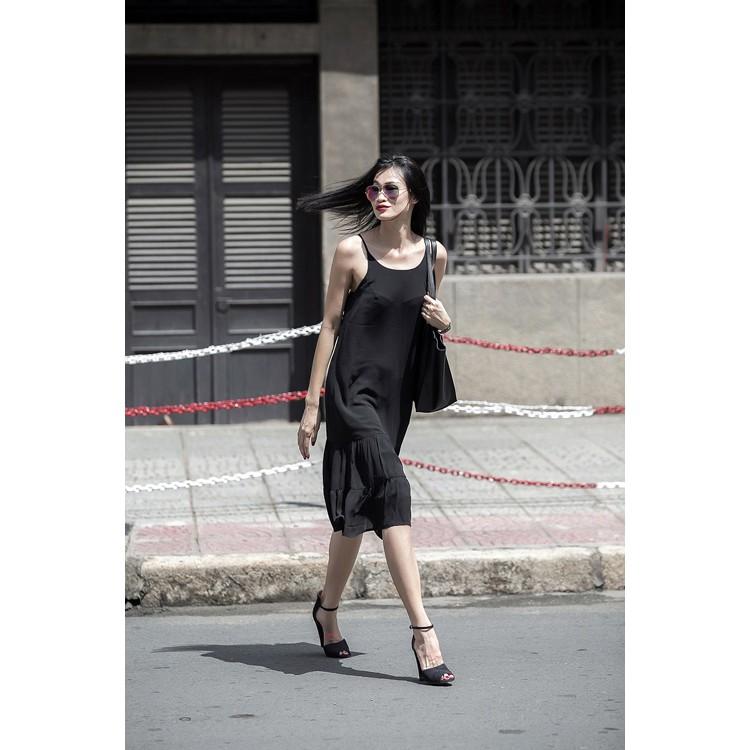 Váy 2 Dây Thun Tăm đi biển thời trang mùa hè