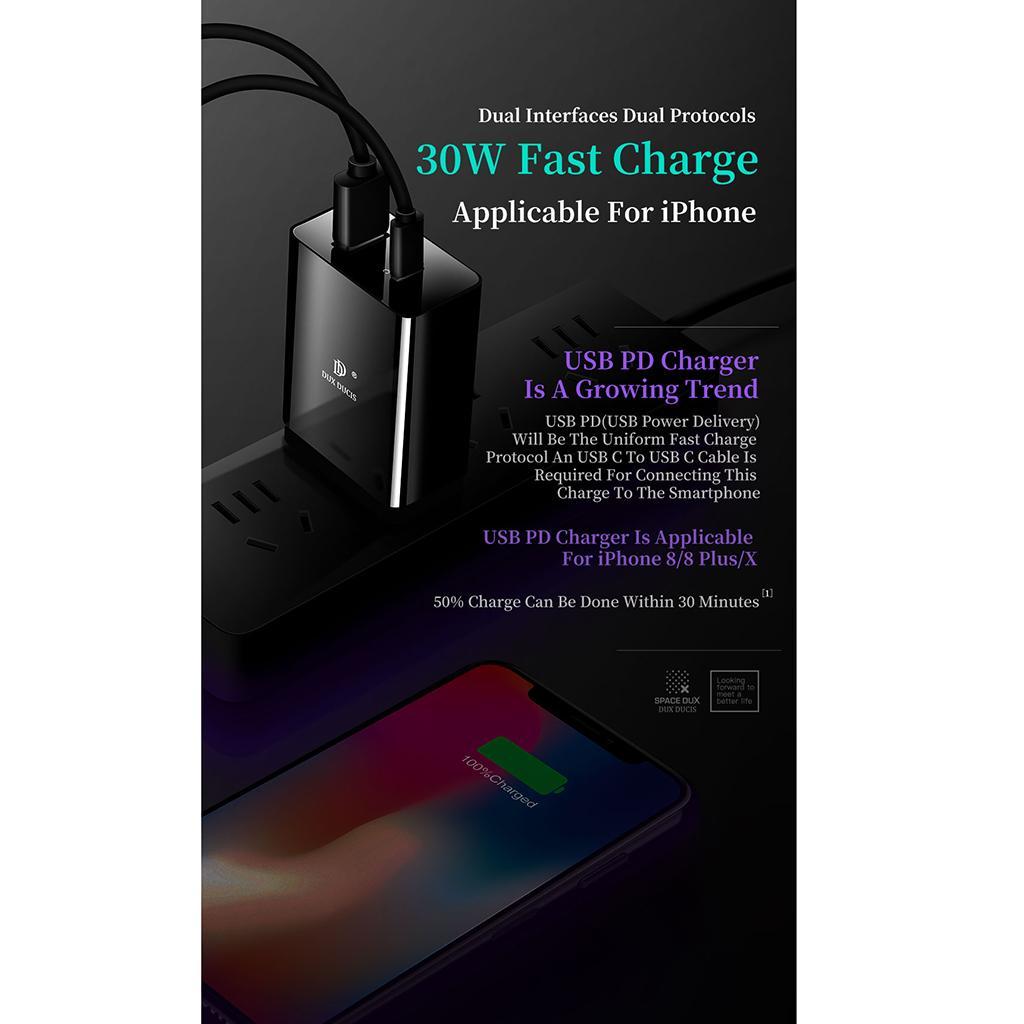 USB PD Wall Charger Fast Charging Adapter For