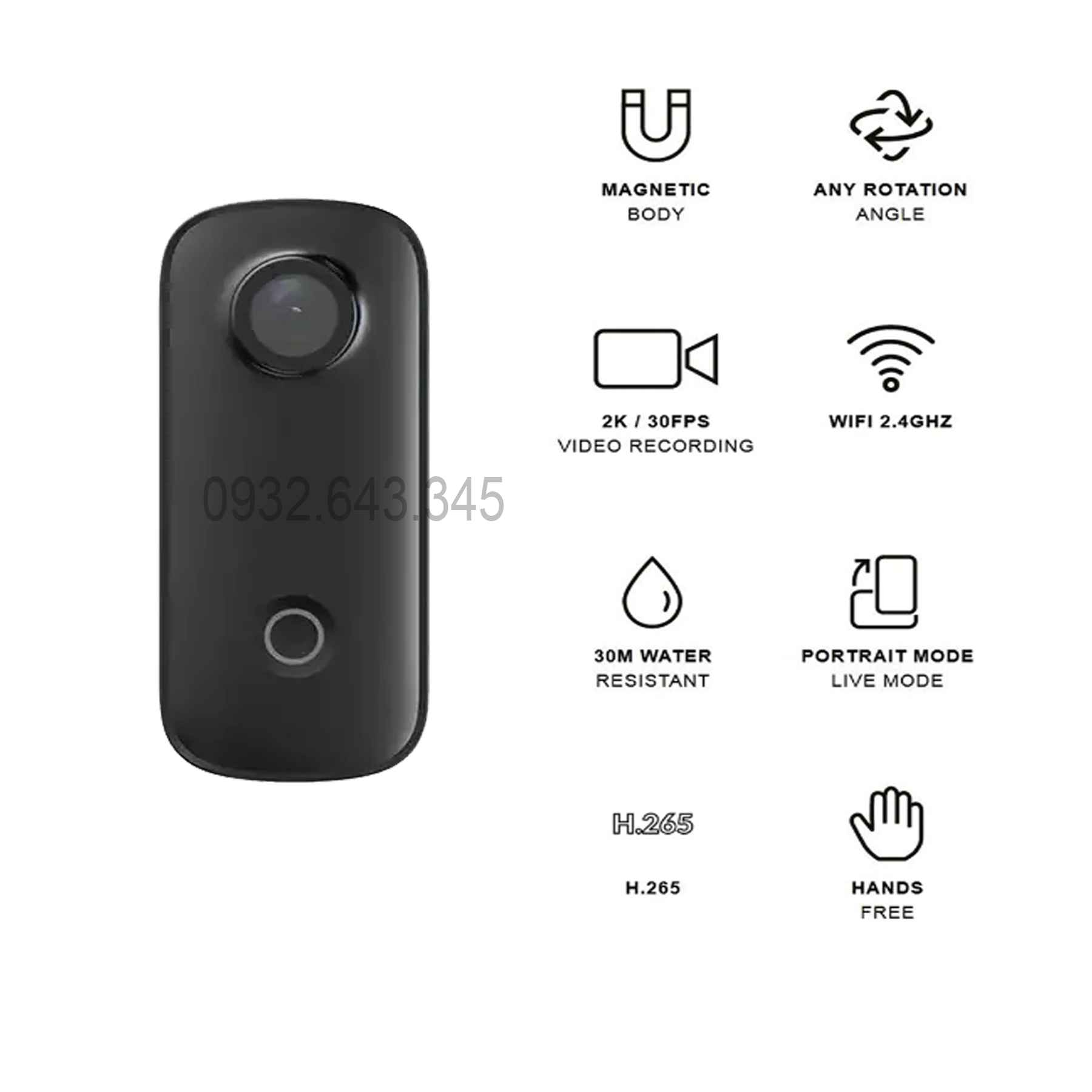 Camera hành trình SJCAM C100 1080P Kết nối WIFI 2.4 GHZ Thế Hệ Mới - Hàng Chính Hãng