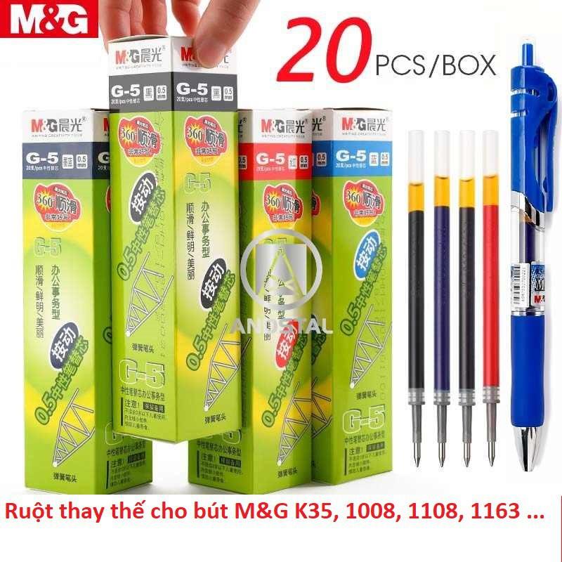 Lốc 10 Ruột bút gel MG G5 dùng cho bút K35