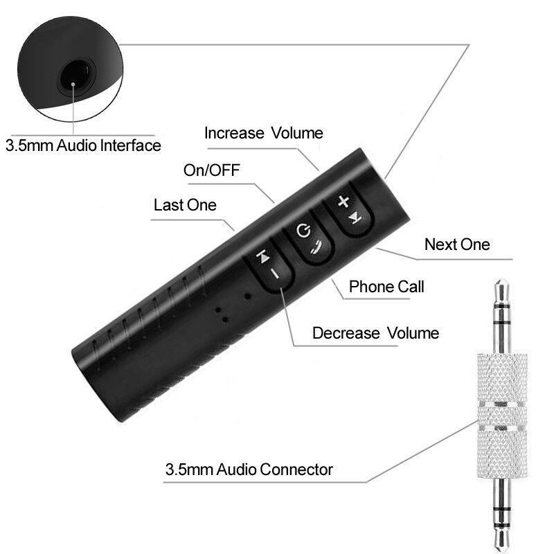 Thiết Bị Nhận Tín Hiệu Bluetooth Không Dây Jack 3.5Mm Cho Tai Nghe MP3