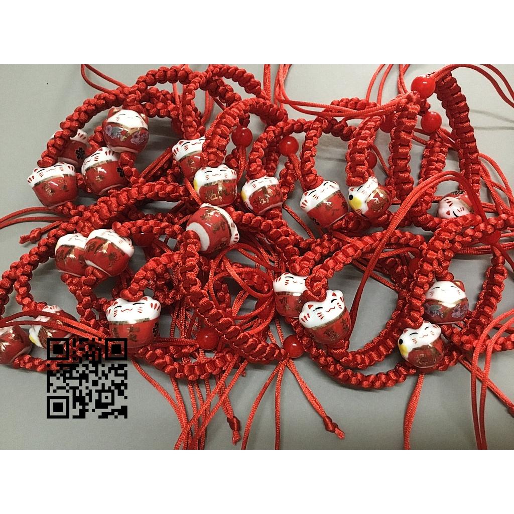 Vòng đỏ mèo may mắn chiêu tài - đón lộc