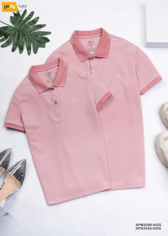 Áo Phông Polo Nữ YODY Tay Ngắn Phối Bo Chất Liệu Pique Mắt Chim Co Giãn Thoải Mái - APN3340