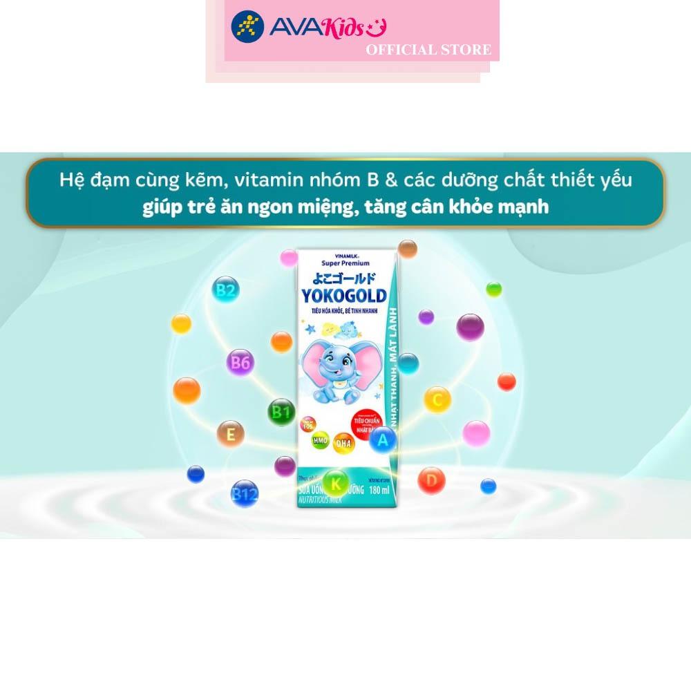 Thùng 48 hộp sữa pha sẵn Vinamilk YokoGold 180 ml (từ 1 tuổi)