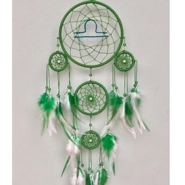 Dreamcatcher Xanh Trắng ( Gắn cung hoàng đạo )