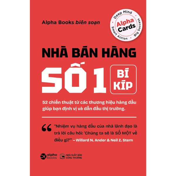 Flashcard Nhà Bán Hàng Số 1 – 52 chiến thuật đỉnh cao từ các thương hiệu lớn giúp bạn định vị và dẫn đầu thị trường
