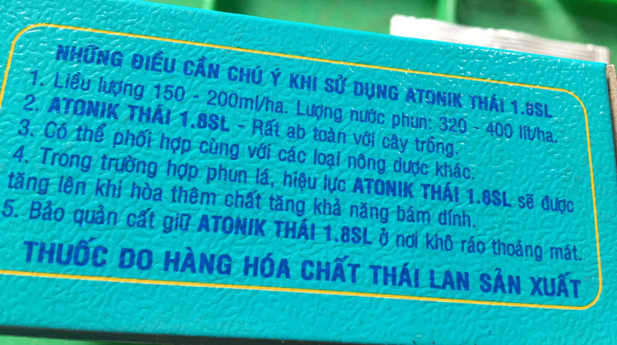 Sản phẩm tăng trưởng cây trồng ATONIK THÁI