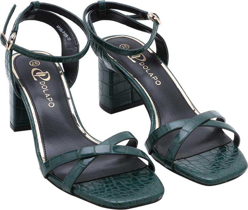 Giày Sandal Nữ Gót Trụ Quai Chéo Dolapo SDT1229