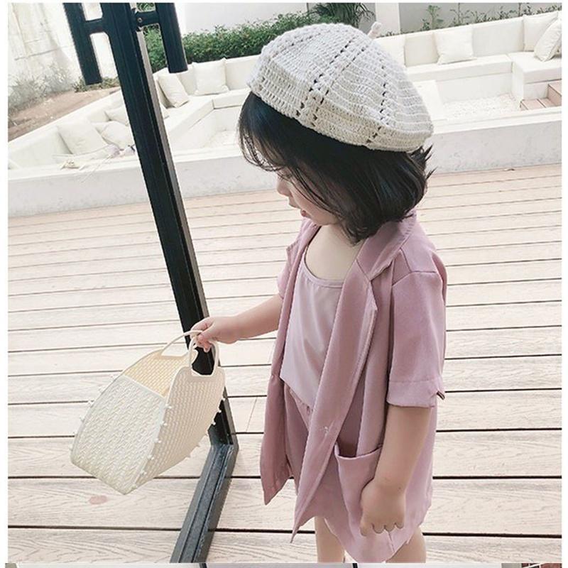 AK55 Size90-130 Set vest bé gái Thời trang trẻ Em hàng quảng châu