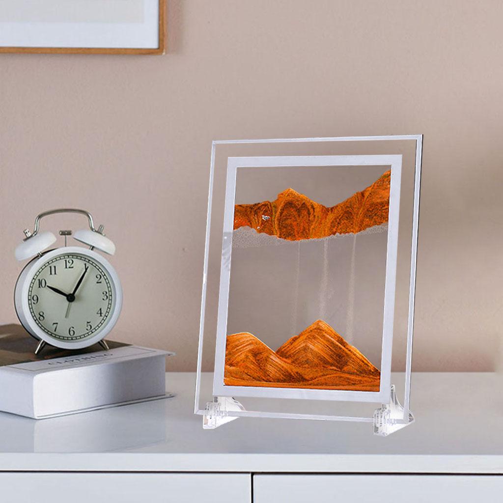 2PCS Natural Dynamic Sand Picture Flowing Desktop Decor Kit Photo Sand Draw