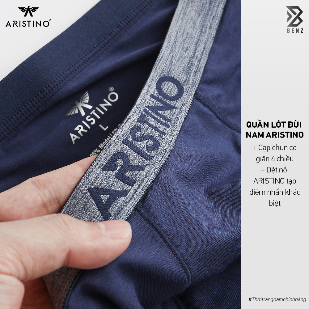 Quần lót nam ARISTINO dáng boxer, quần sịp đùi nam chất liệu Modal mềm mại, thoáng mát gấp 2 lần so với sợi vải thông thường - ABX1616