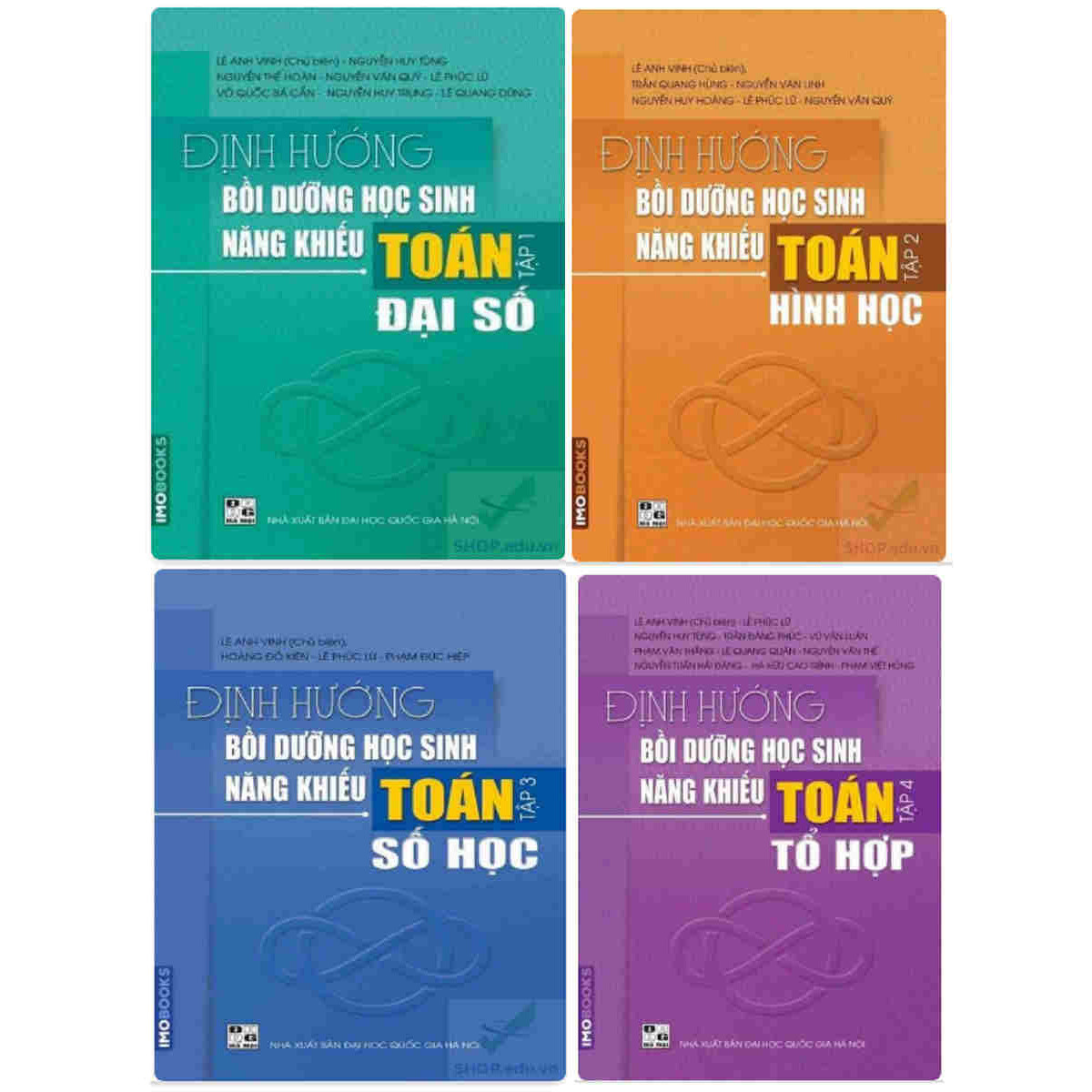 Combo 4 cuốn sách Định hướng bồi dưỡng học sinh năng khiếu Toán (tập 1 + tập 2 + tập 3 + tập 4)