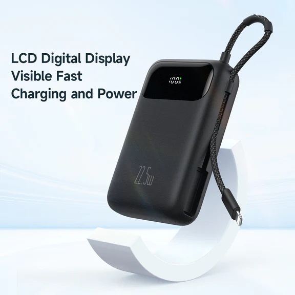 Pin Dự Phòng Mcdodo 22.5W PD+QC 20000mAh Power Bank Built-in iP Cable with Digital Display (Hàng chính hãng)