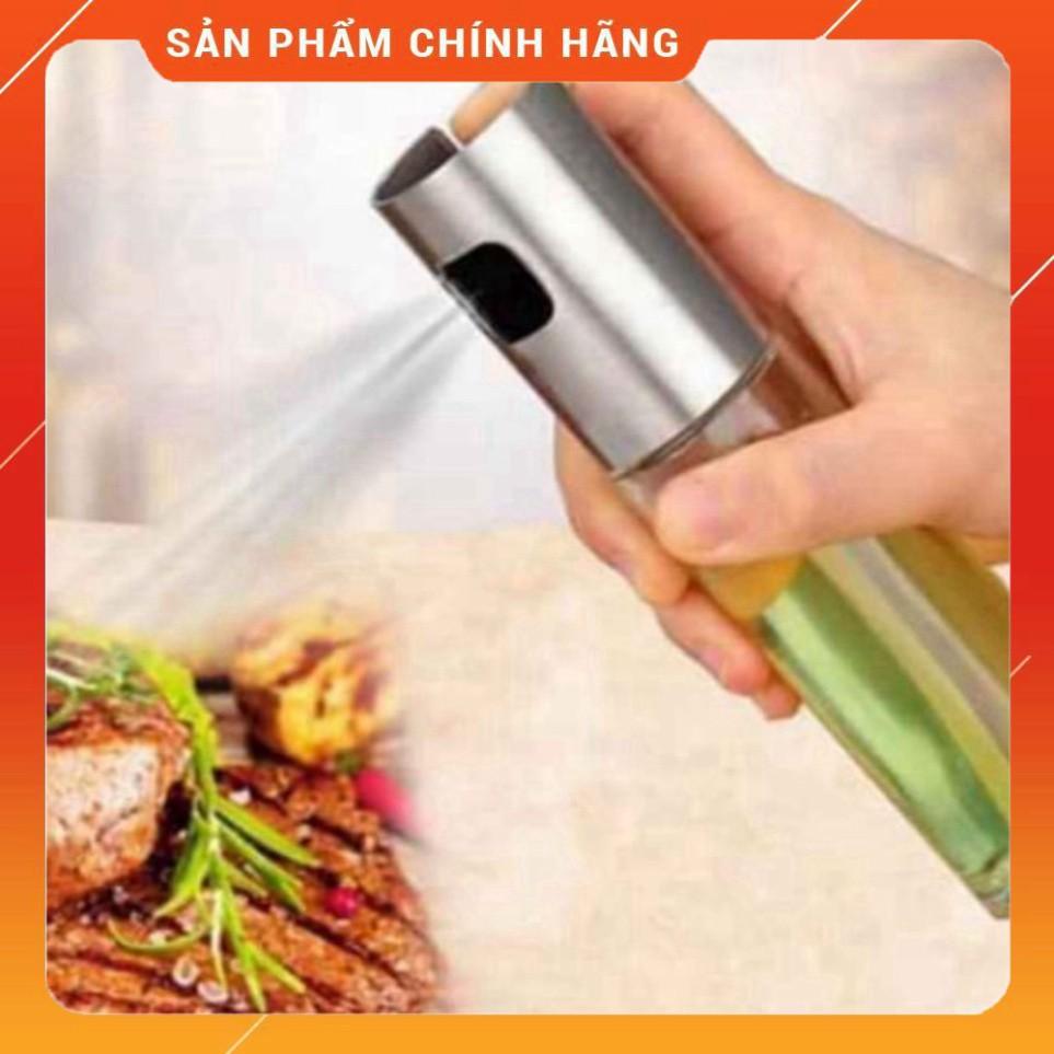 BÌNH XỊT DẦU ĂN cầm tay chai thủy tinh 100ml | (HO2)