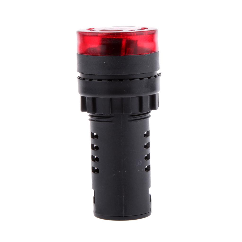 8X DC 24V 22mm Red LED Flash Indicator Light with