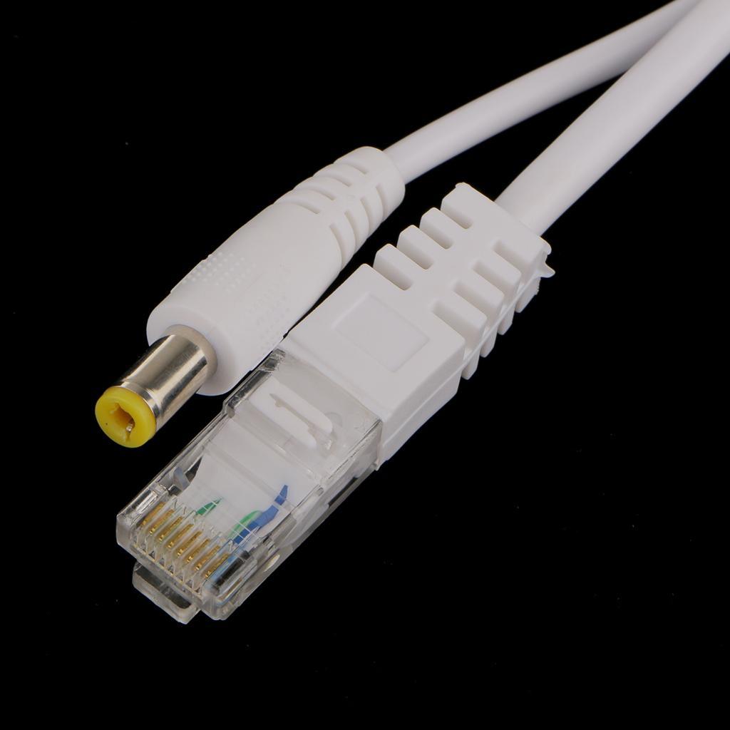 Power Over Ethernet PoE Adapter Injector with Splitter Supports 5/12/24/48V