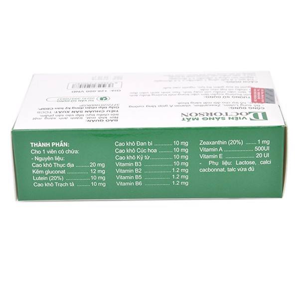 Thực phẩm chức năng Biovaccine - Viên sáng mắt Doctorson (hộp 30 viên)