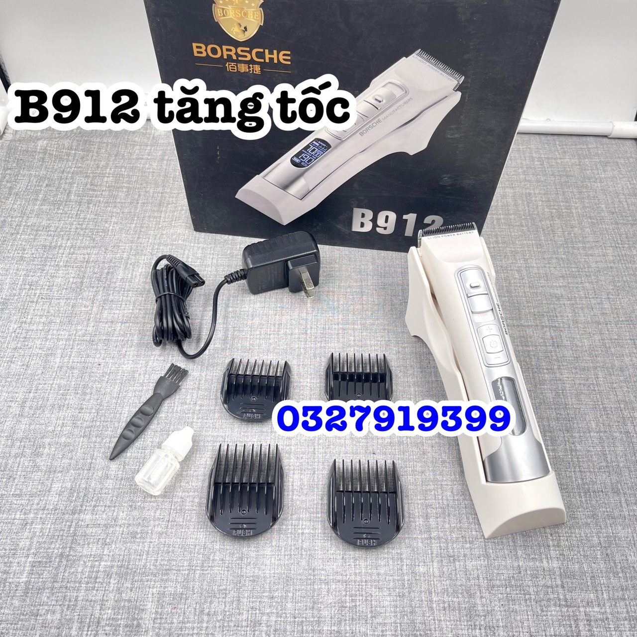 Tông đơ cao cấp BORSCHE B912 ( tăng tốc )