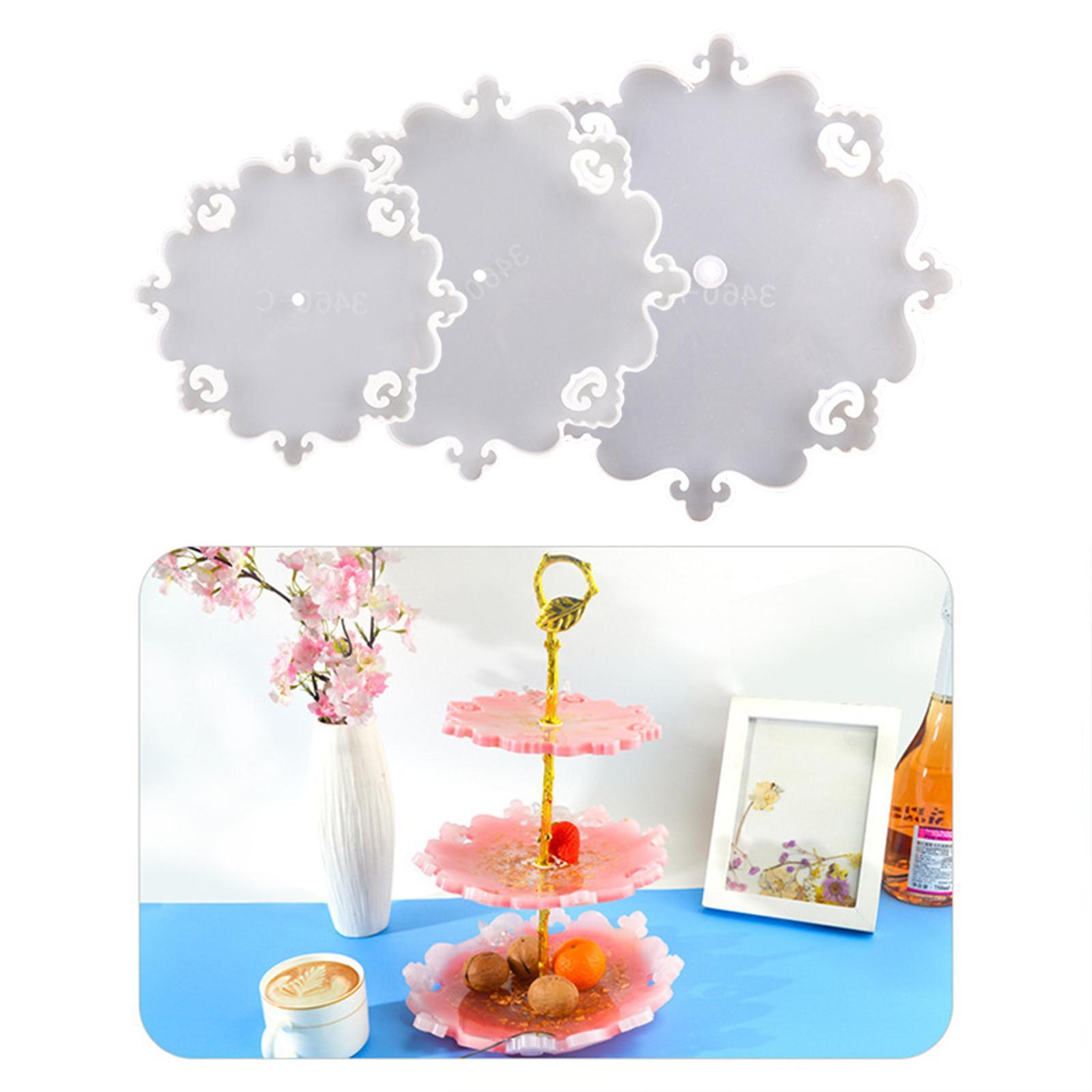 3x Silicone Fruit Tray Molds Epoxy Resin Casting Mould Home Decor Crafts DIY