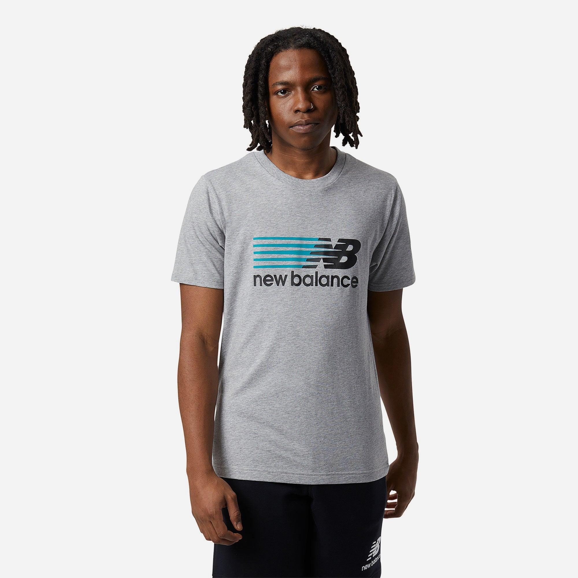 Áo thun thời trang nam New Balance LIFESTYLE T-SHIRT M ATHLETIC GREY - MT23904AG