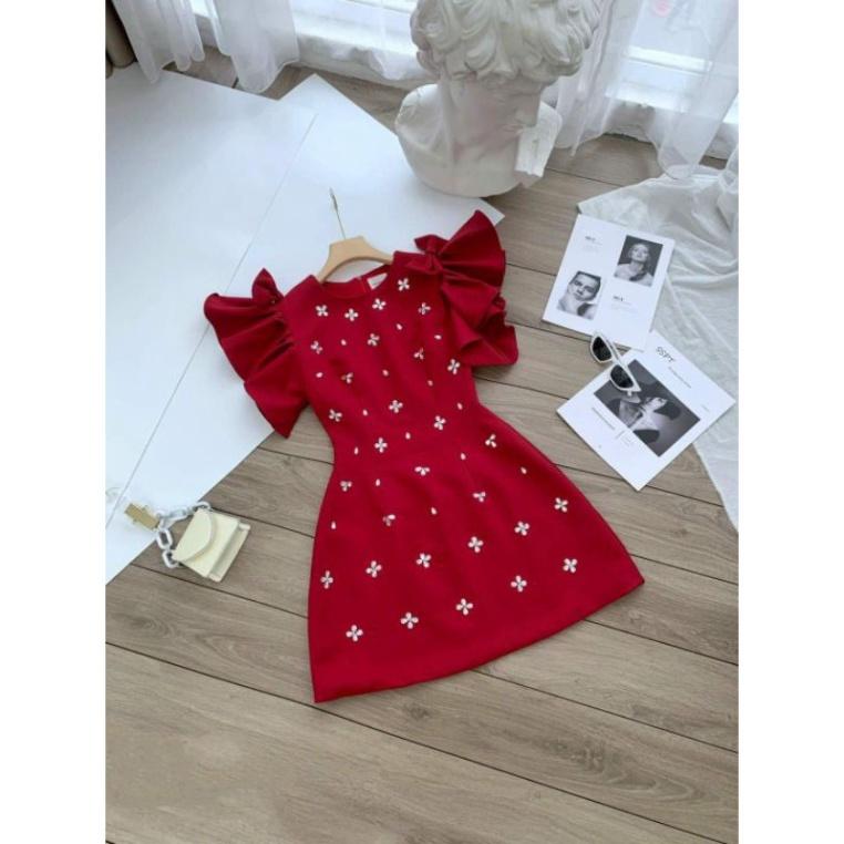 Đầm dự tiệc đính hoa đá siêu xinh Chou Dress ivy.fashion đi biển dự tiệc dạo phố bigsize gợi cảm sexy