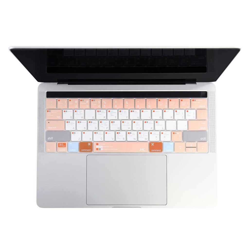 Hình ảnh Phủ phím hướng dẫn phím tắt JRC Easy Style Orange cho Macbook đủ size- Hàng chính hãng