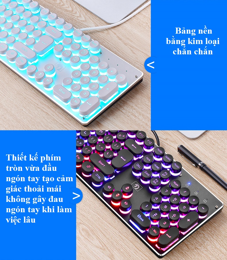 Bàn phím giả cơ h.100  cao cấp