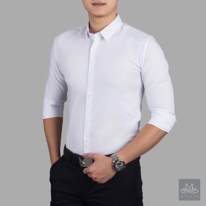 SƠMI TRẮNG VẢI TRƠN CHỐNG NHĂN