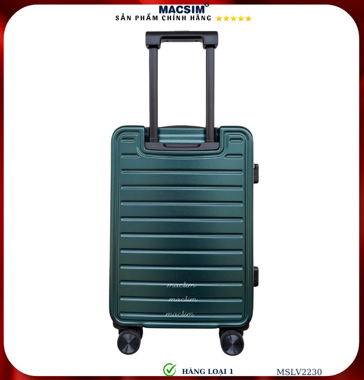 Vali cao cấp Macsim SMLV2230 cỡ 20 inch màu xanh đậm ( dark green)- Hàng loại 1